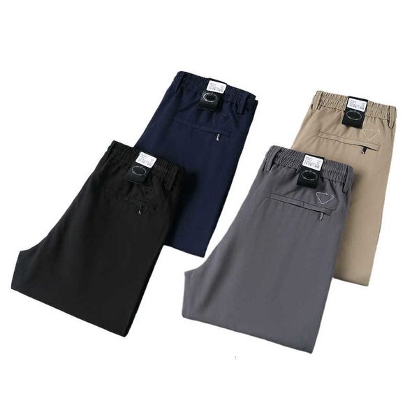 Calça de calça masculina marca de designer primavera e verão novo algodão modal algodão banda esportiva casual tras