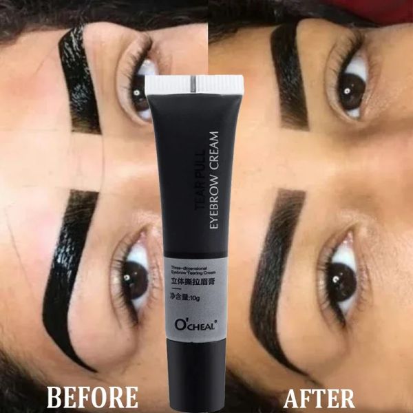 Enhancer schleppen die Augen Make -up Dauerhaftes Augenbrauen Tattoo Tinting langlastend wasserdichte schwarze braune Farbstoff -Augenbrauen -Gelcreme Make -up Kosmetik