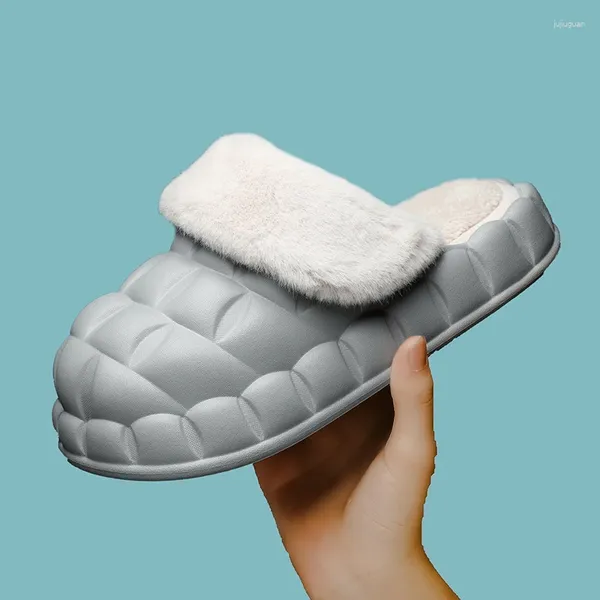 Slippers Winter for Men Home Outdoor Plataforma EVA Slipper à prova d'água que aumenta a altura jovem sapato de moda de alta qualidade