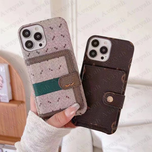 Lettera di lusso Floral Stampa Designer Telefono Custodia per iPhone 15 14 14Plus 14Pro 13 13Pro 12 12Pro 11 Pro Max Classic Shell Shell Shell Card Copertura in pelle Pocke