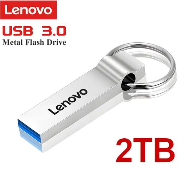 Schede Lenovo Metal USB Flash Drives USB 3.0 File ad alta velocità Flash Flash USB 2TB 1 TB Memory Stick portatile impermeabile per laptop