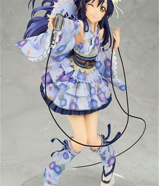 Nuovo arrivo 21 cm PVC Figura anime giapponese Figura amore Sonoda Umi Kimono Action Figure Modello da collezione Toys Y0705268T3533008