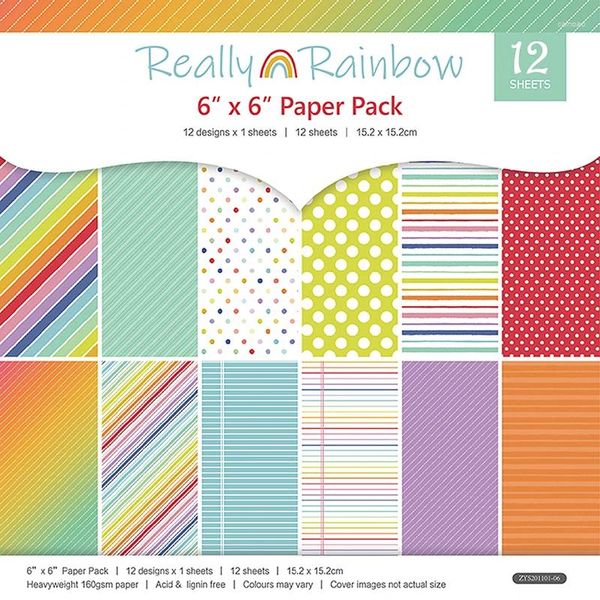 Padrão de parede de destaque para presente artesanato de papel de fundo para fabricação de cartas decoração de scrapbooking diy 6 polegadas 12 polegadas 12heets