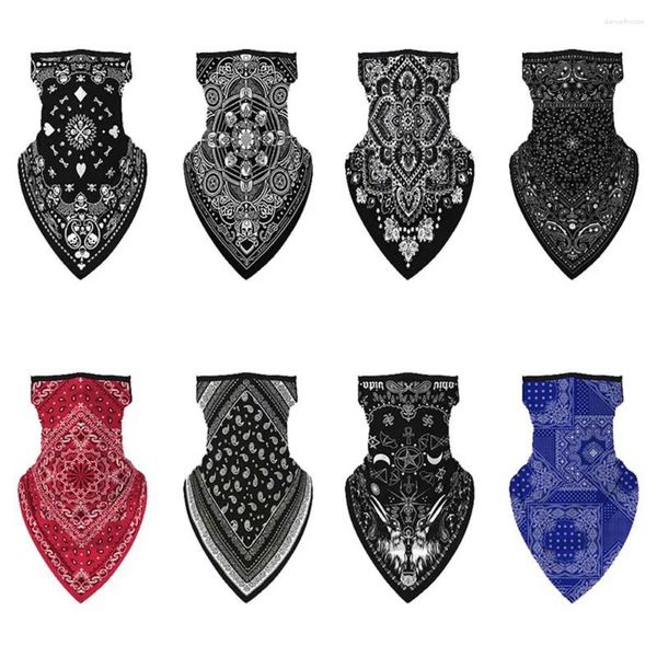 Bandanas Outsoor Lightweight Ear Pulli Bandana Protezione solare Riding Cycling Wrap Maschera per la bocca Maschera.