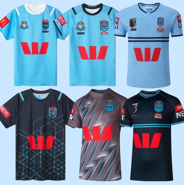 2024 Top Rugby Shirt Nswrl Hokden State of Origin Maglie di rugby maglietta SWEA 23 24 Rugby League Jersey Holden Origins Holton Shirt