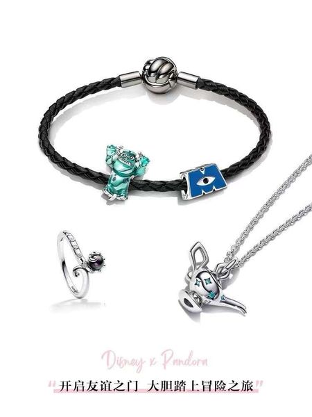 Pandoras Charm Designer Jóia Bracelete Pandorabracelet nova Companhia de Power Monster Brave Mao Monster Set Story Chain Girl Girl