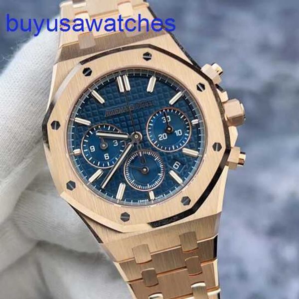 Orologio da polso pilota AP Royal Oak Series 26715or Blue Disc Date Timing Function Macchine automatiche Unisex Orologi possono essere indossati da uomini e donne