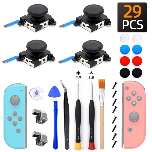 Спикеры замена Joycon Joystick Moving Stick Комплект для ремонта для Nintendo Switch 3D Аналоговые палочки джойстика