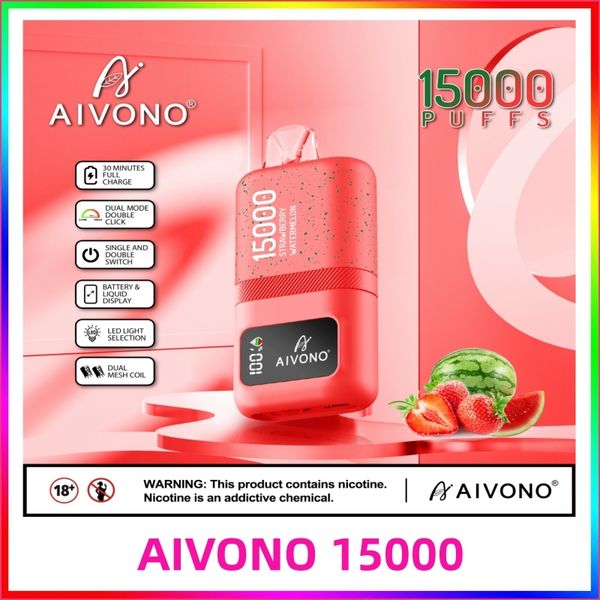 Aivono Magic 15000 Aivono 15000 емкостью 24 мл аккумулятора 600 мА Перезаряжаемая сетчатая катушка.