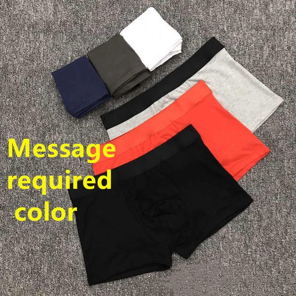 Munderwear Men Boxers Briefs di biancheria da biancheria di cotone classiche tirano in biancheria intima Colori misti di qualità sexy scelte più dimensioni asiatiche possono specificare i pantaloncini natalizi di colore