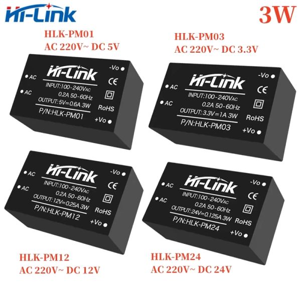 Forniture Original AC DC Converter HLKPM01 PM03 PM09 PM12 PM15 PM24 3W 220V a 3,3 V/5V/9V/12V/24 V Modulo di alimentazione Interruttore intelligente