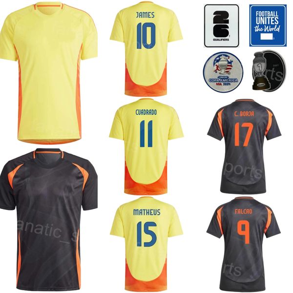 Nationalmannschaft 10 Rodriguez Soccer Trikot Colombias James 11 Arias 21 Munoz 9 Cordoba 23 Asprilla 2 Cuesta 3 Lucumi 11 Cuadrado -Fußball -Trennzeichen 24/25 Copa America