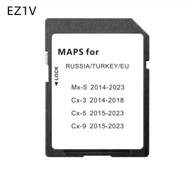 Carte 2023 Card di navigazione più recenti EZ1V Mappa scheda per Mazda 2 3 6 CX3 CX5 MX5 Versione GPS GPS Europa Spedizione gratuita