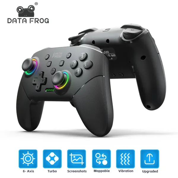 Topi Data Frog Switch Pro controller per Switch/Switch Lite Wireless Remote GamePad per Controller Pro Joystick PC per Switch OLED