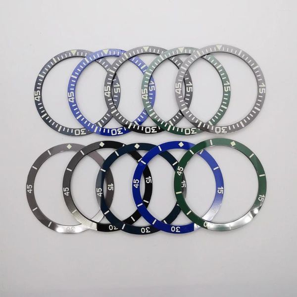 Kit di riparazione di orologi 38 mm 31,5 mm Flat luminosi anelli di inserto della cornice in ceramica adatta a 40 mm)