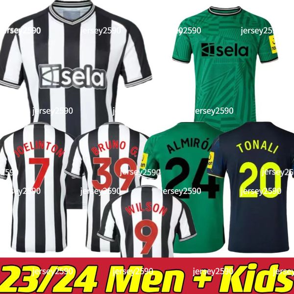 Bruno G. Jerseys de futebol 2023 2024 Wilson Saint New Castles Maximin Isak United Football camise