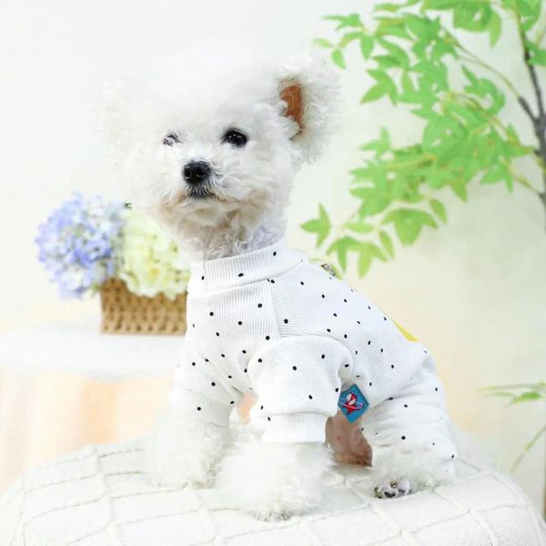 Hundekleidung Haustier Dress-up-Accessoires Hautfreundliche Haustiere Loungewear stilvoll mit Traktionsring-Ziehkabelknopf für kleine