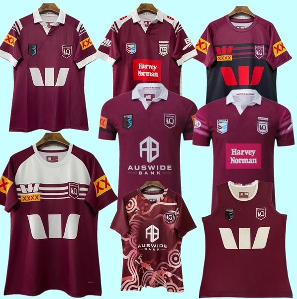 2024top Maru Rugby Jersey NSWRL HOKDEN Origin Maglietta Swey Swey Swey 23-24 Rugby League League Origin Maru Vest Jersey