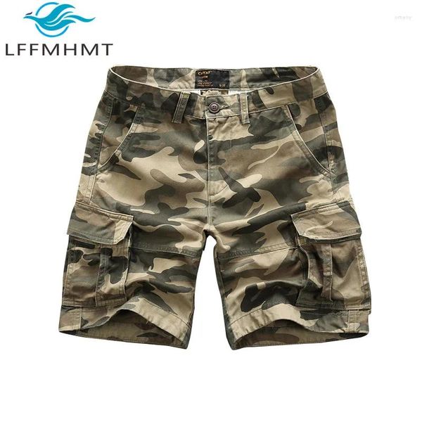 Мужские шорты Summer Fashion Camouflage Cargo Высококачественные подростки на открытом воздухе.