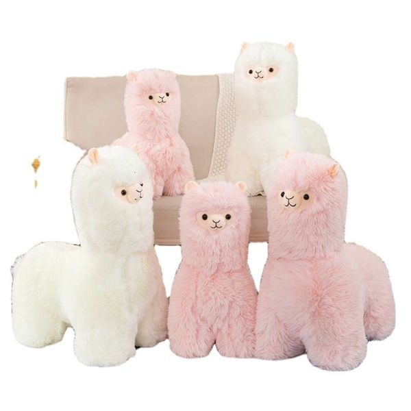 2024 Heißer Verkauf verkaufen süße Alpaka -Spielzeug ausgestopfte Tier neue Schafe Figur Plüsch Kissen Pelzige weiche Spielzeug Alpaka