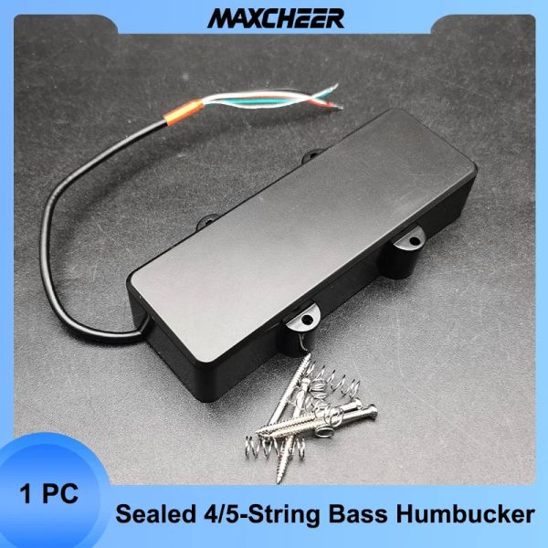 Kabel versiegelte Stil 4/5String Bass Gitarre Pickup Doppelspule Humbucker Pickup Splitting Keramik Magnet Bass Gitarrenzubehör