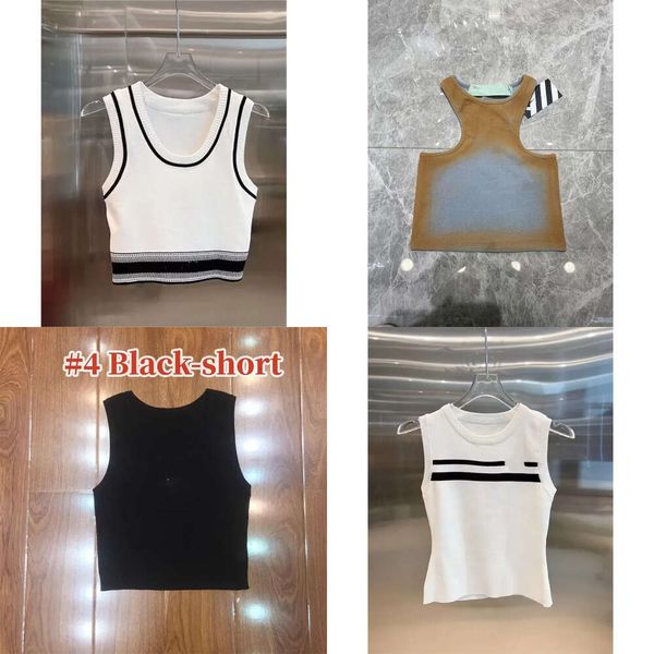 Tanques de moda feminina Camis anagrama-bordada de algodão brechas de tanque de tanques de tanques de tanques de tanques de brechas de ioga de ioga fiess sports bra mini roupas tops s