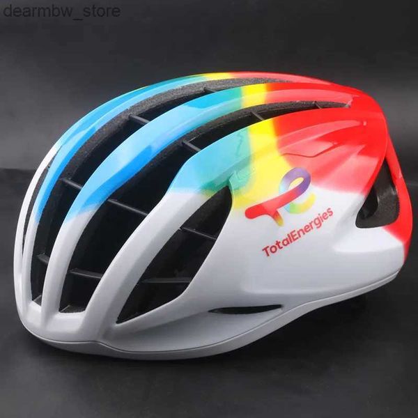 Radsportkappen Masken Roadbike Helm MTB Cycling -Helm für Männer Frauen EPS -Schaum und PC -Schalen Fahrradausrüstung Outdoor Sportsicherheitskappe BMX Größe M L48