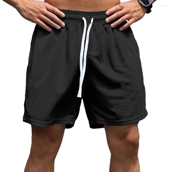 Shorts Shorts Med in vita maschio Casual Manual Sport Elastic Vacate estate Day Daily Culping Pocket