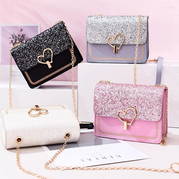 BAG FRIZIONE Summer Small Women's Chain Lock Catch Catch Fashion Simple Versatile Versatile Solo Spalla Messenger