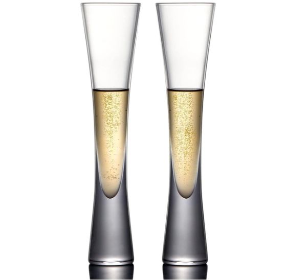 Bicchieri di champagne senza mano Flauti glitter tazze limpide cocktail di tulipano da vino per bar per bar regali da sponsole da vino frizzante.