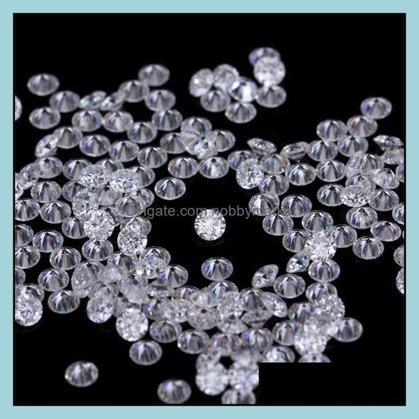 Loose Diamonds Hochqualität 3Ex Cut Rund 1,1-2,8 mm großes Feuer Bester Grad Moissanite Diamond 1CT/Los Drop Lieferung OTSFW