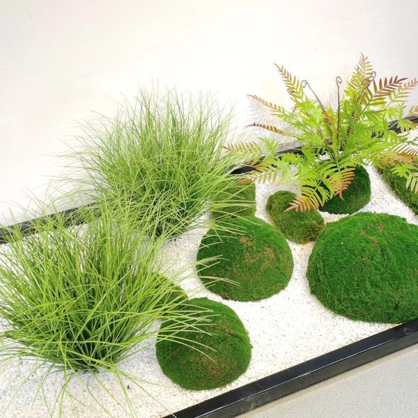 Fiori decorativi erba cipolla artificiale per decorazioni per la casa pianta di vegetazione finta pampas piante tropicali simulazione di reed grano