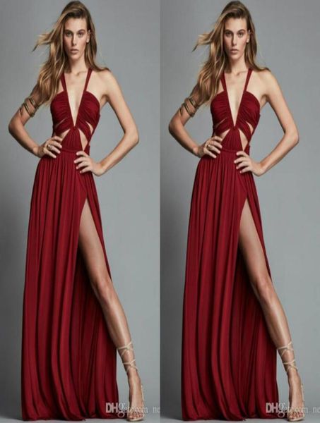 Zuhair Murad 2020 Abiti da sera Donne Design unico Design Red High Flit Chiffon Plus Aushi da ballo per lunghezza Speciale Occasione Speciale Dre3746083