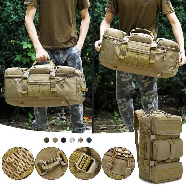 Zaino 56 fino a 75 litri tattici zaini militari sportivi esterni sacchetti da caccia da campeggio spalla per spalla regolabile impermeabile impermeabile