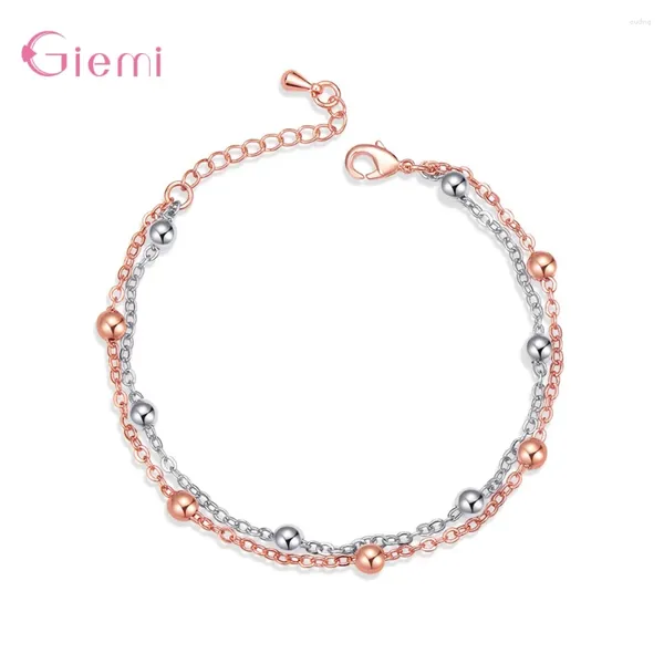 Braccialetti Charm Design speciale 925 Sterling Sterling Colore misto a due in uno Braggini Donne regolabili Gioielli moda