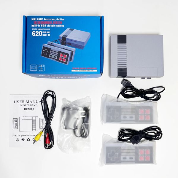 Retro Game Console Classic Mini Video Game System integriert 620 Spiele 8-Bit FC NES TV-Konsole für Erwachsene und Kinder