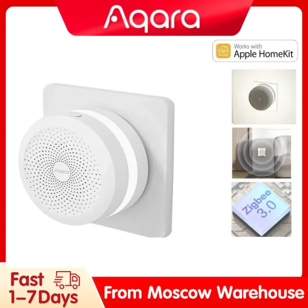 Produtos originais Aqara Hub M1S Gateway ZigBee 3.0 com RGB Night Light Remote Control Work com Xiaomi Home Mijia App Homekit