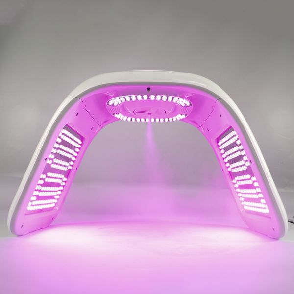 NEU 5D Kollagen Leichtes Nano Nebel Spray Dampfer EMS UV 7 Farben LED Photon Erwärmung Anti -Aging -Maschine