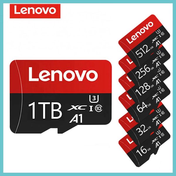 Cartões Lenovo 2TB CARTÃO DE MEMÓRIA DE HIGH SPEED 512 GB MICRO TF SD CLASS CLASS10 1TB MINI SD CARTO 128 GB 256GB TF CARD