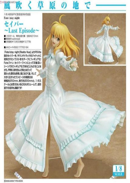 Giappone Anime Figures Fate Stay Night Sabre Ultimo episodio PVC Action Figure Toy 23cm Figura Figura Modello Collezione Toys Regalo Doll Q1860719