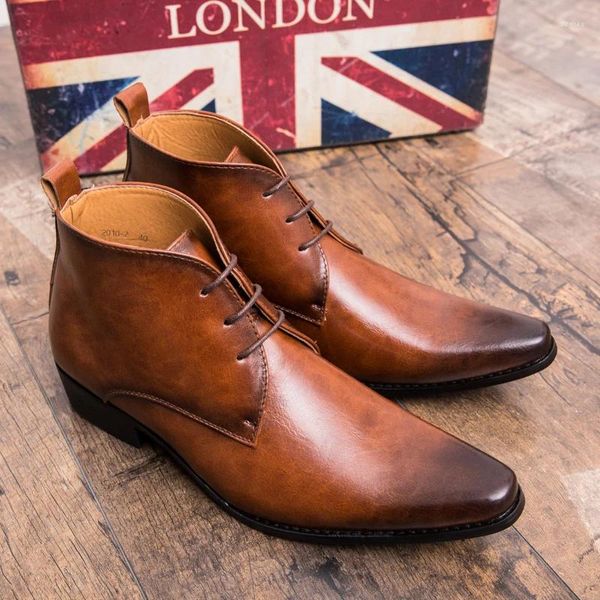 Sapatos casuais Moda de couro Oxfords Men Classic para Chegada de Casamento