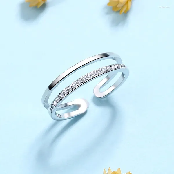 Anéis de casamento encantando as correntes de cristal boho para mulheres anel de dedo vintage.