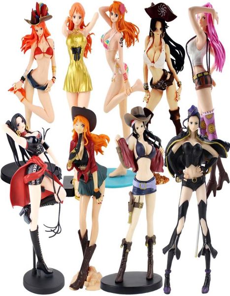 1227cm Anime One Piece Figuras Nami Boa Hancock Nico Robin Vivi Pudding Reiju Bonney PVC Ação Figura Modelo Colecionável Toy7439455