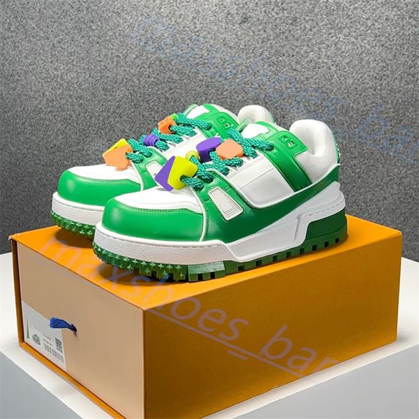 2024 Lüks Marka Günlük Ayakkabı Tasarımcı Eğitmeni Maxi Küçük Yağ Ding Erkek ve Kadın Spor Ayakkabı Moda Deri Eşek Çift B22 36-45 M48