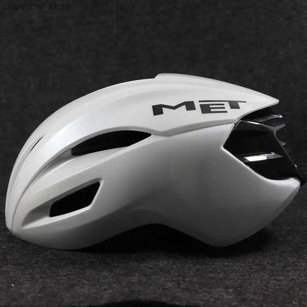 Capitões de ciclismo Máscaras Capacete de ciclismo MTB para homem integrado Ultralight Road Mountain Bike Equipamento de bicicleta profissional Capacete de segurança esportiva ao ar livre L48