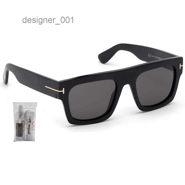 Tom Fords TF Erkek Güneş Gözlüğü Tasarımcı Markaları Moda Lüks Açık Yaz Fausto Geometrik Iwear Eyecare Kit T8ST 9HQX