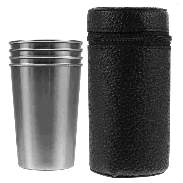 Weingläser Camping Becher Edelstahl Bier Reisen Becher Accessoires bequemer Wasserbecher für