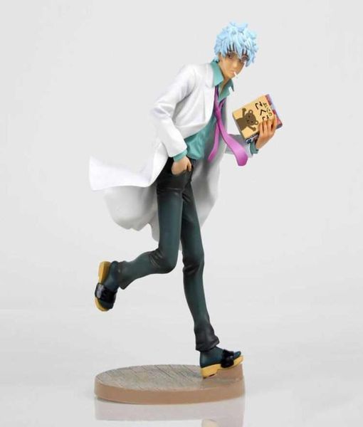 Anime Gintama Sakata Gintoki PVC Ação Figura colecionável Modelo Doll Toy 22cm Q07227321020