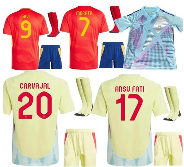 2024 25 Jersey de futebol da camisa espanhola uniforme da sele