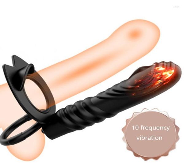 Vibrators Sex Shop a doppia penetrazione plug anale di dildo vibratore per uomo cinghia sul pene vagina giocattoli adulti coppies45554057